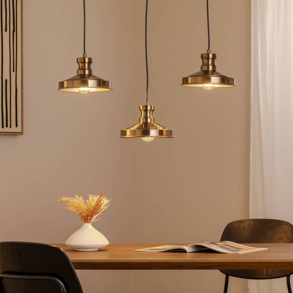 Lampa wisząca Berceste 9263 Opviq, możliwość ściemniania, mosiężny / złoty, salon / jadalnia, metal