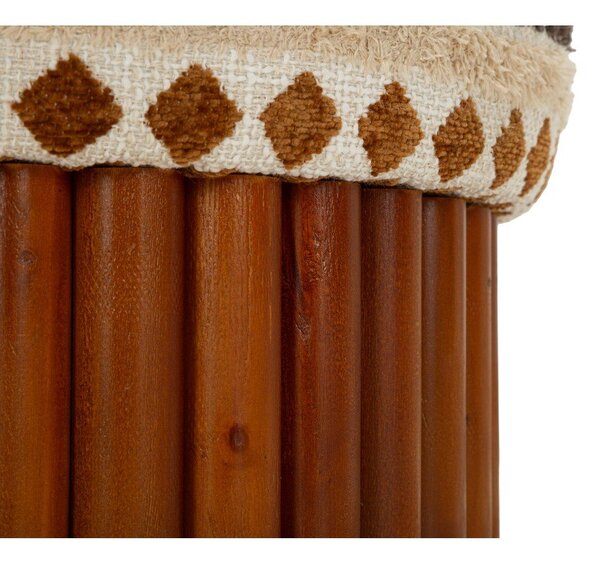 Brązowy/beżowy puf Ethnic – Mauro Ferretti