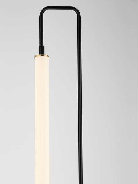 Biała/w kolorze matowej czerni metalowa lampa stojąca LED (wysokość 150 cm) Wetro – Nova Luce