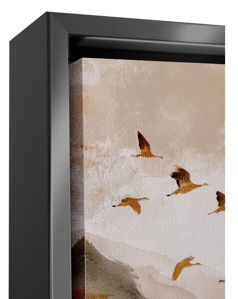Obraz drukowany z ramą w zestawie 60x80 cm Golden Peaks II – Styler