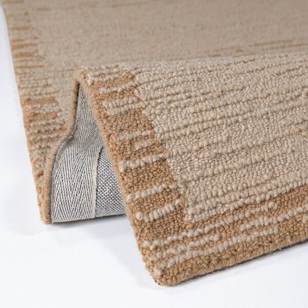 Wełniany dywan tkany ręcznie w naturalnym kolorze 200x290 cm Harris Modula Wool – Flair Rugs