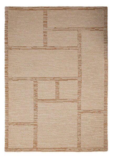 Wełniany dywan tkany ręcznie w naturalnym kolorze 200x290 cm Harris Modula Wool – Flair Rugs
