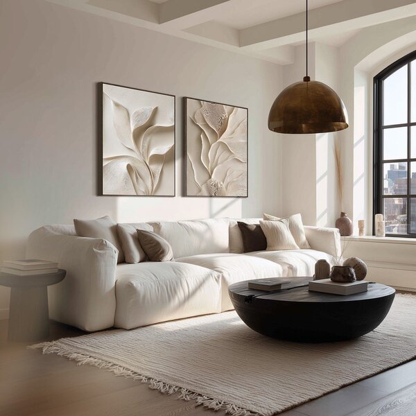 Obraz drukowany z ramą w zestawie 60x80 cm Gentle Curves – Styler