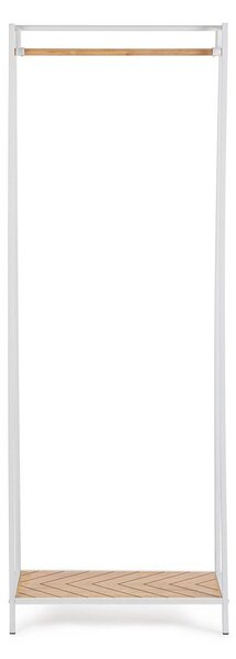 Biały/w naturalnym kolorze stalowy stojak na ubrania 63x180x34 cm Haldor – Yes Everyday