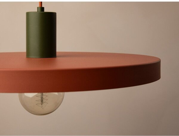 Ceglasta metalowa lampa wisząca ø 40 cm Ori – Micadoni