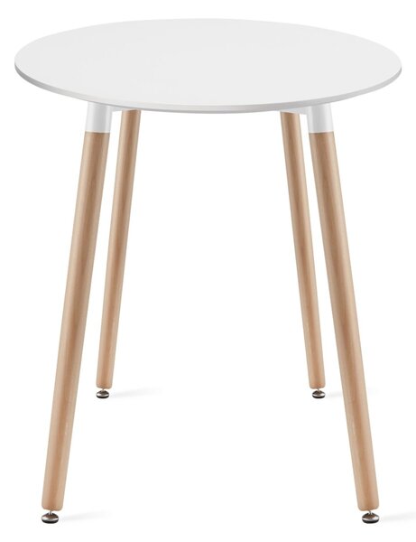 PROMOCJA Biały okrągły stół jadalny KAMI 60x60 cm II jakość