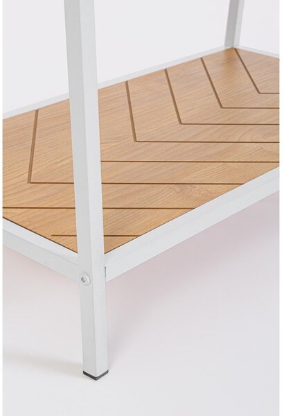 Biały/w naturalnym kolorze stalowy stojak na ubrania 63x180x34 cm Haldor – Yes Everyday