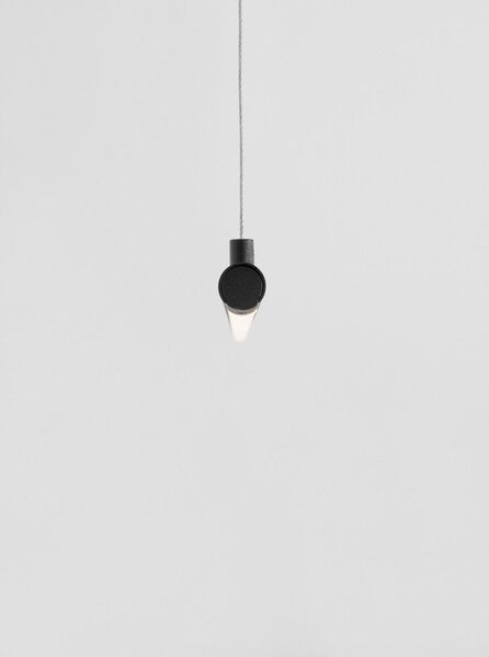 Aluminiowa lampa wisząca LED w kolorze matowej czerni Elettra – Nova Luce
