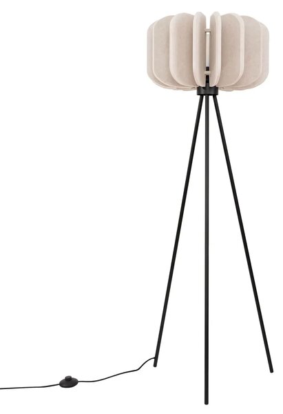 Beżowa lampa stojąca z abażurem Z7-P95