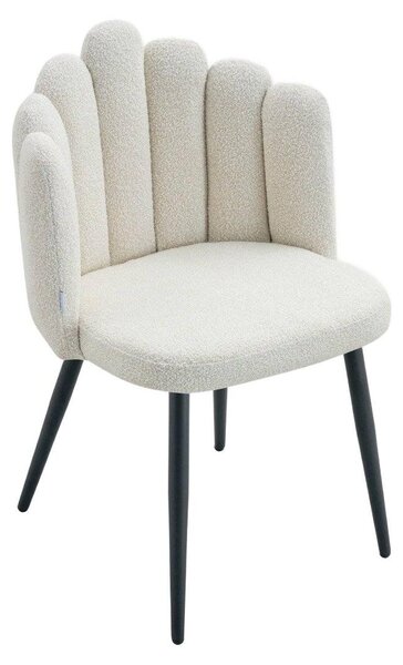 HOMLA Krzesło LUXE Ecru 56x55x86 cm