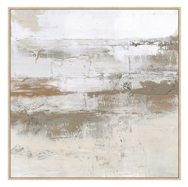 Obraz z ręcznie malowanymi elementami z ramą w zestawie/na płótnie 85x85 cm Bold – Bizzotto
