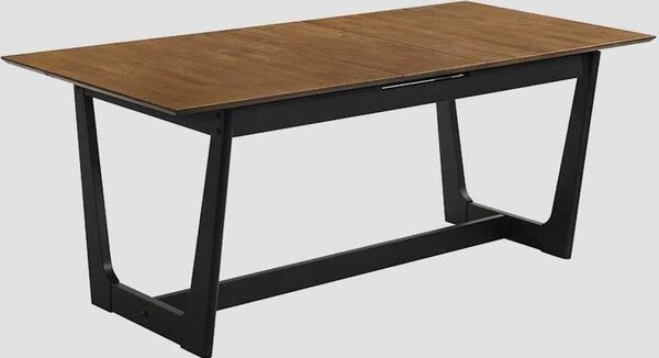 HOMLA Stół PAHKEL z drewna kauczukowego rozkładany 160-195x90x76 cm