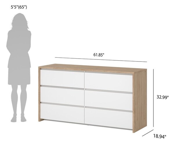 Biała komoda 157x84x48 cm Next – Tvilum