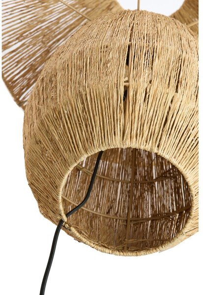 Lampa stołowa w naturalnym kolorze z kloszem z juty (wysokość 55 cm) Maruva – Light & Living