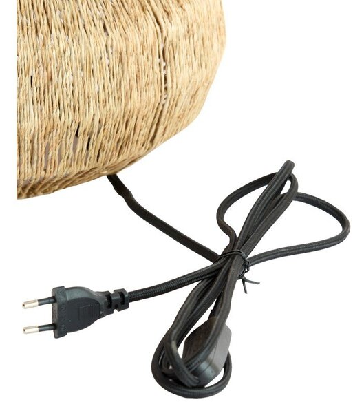 Lampa stołowa w naturalnym kolorze z kloszem z juty (wysokość 55 cm) Maruva – Light & Living