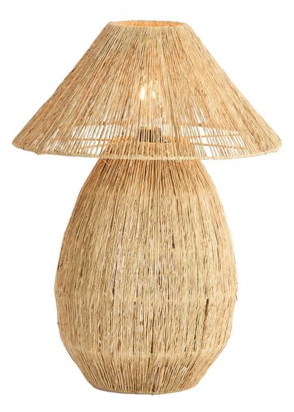 Lampa stołowa w naturalnym kolorze z kloszem z juty (wysokość 55 cm) Maruva – Light & Living