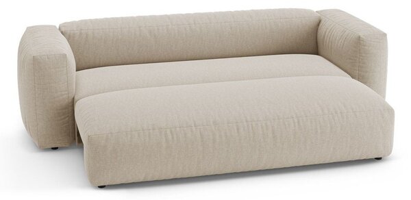 Kremowa rozkładana sofa modułowa 264 cm Martina – Micadoni