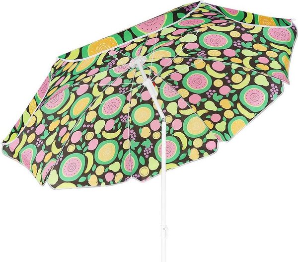 Parasol plażowy i balkonowy 160 cm - wzór "Mix Fruit" - Kolorowy parasol do ogrodu i na wakacje