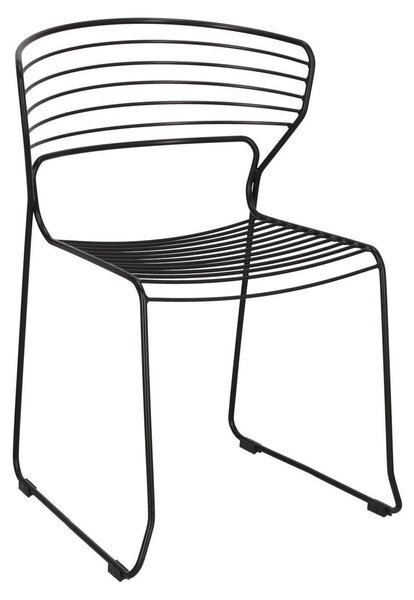 Krzesło Hilly czarne minimalistyczne