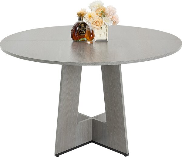 Vevor Okrągły Stół Jadalny Z Drewna 120 Cm Solidny Mocny Blat Mdf