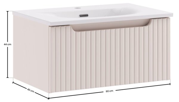 Zestaw mebli łazienkowych 50cm z umywalką SKY Nova Coast Evoke