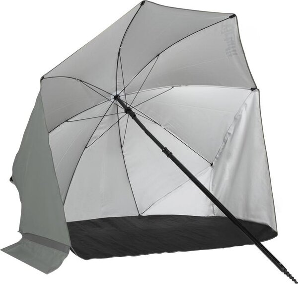 VirtuFit parasol plażowy z ekranem przeciwwiatrowym 160 cm Szary