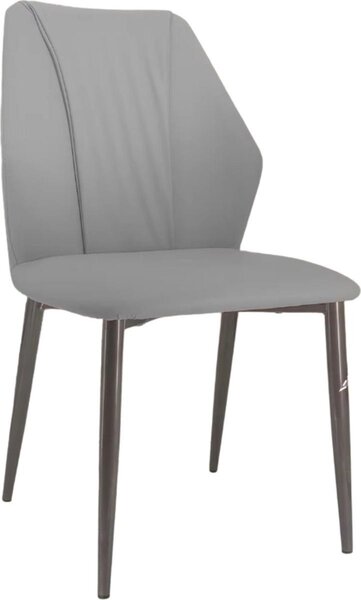 Eetkamerstoelen Lavio - Zestaw 2 sztuk - Eleganckie krzesło do kuchni lub restauracji - Lounge - Ciemnoszary