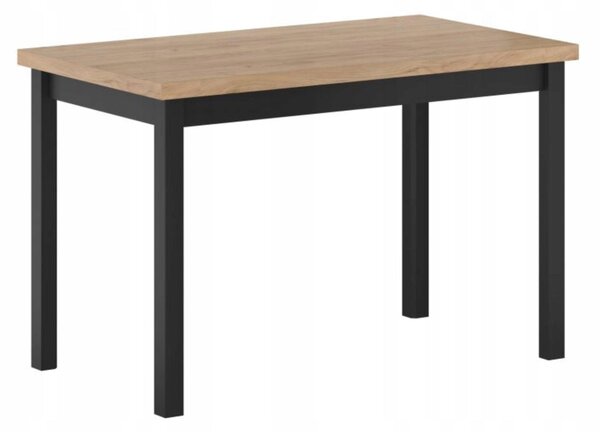 Stół do jadalni 68 x 120 cm kolor czarny i dąb złoty craft FURNITEX ST 23-FX