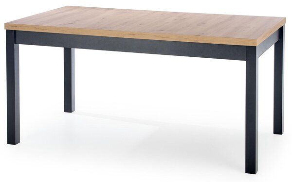 ST45M stół okrągły rozkładany 80x160-230 cm dąb artisan/czarny