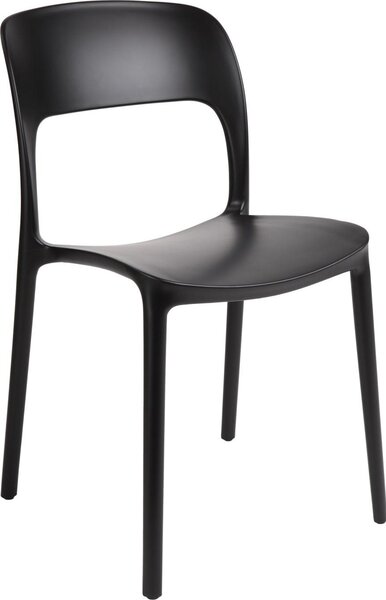 KRZESŁO Z TWORZYWA Flexi czarne NOWOCZESNE ergonomiczne