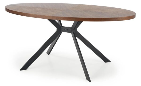 Halmar Stół owalny Locarno - orzech / czarny