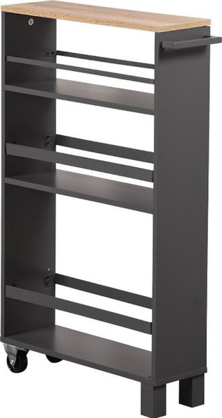 KESPER 24856-13 Półka wnękowa, szara, wykonana z płyty wiórowej z certyfikatem / Półka / Regał jezdny