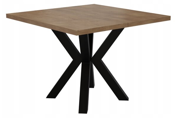 STÓŁ ROZKŁADANY NOGA METAL SALON KUCHNIA 110cm+2x50cm