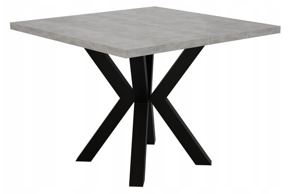 STÓŁ ROZKŁADANY NOGA METAL SALON KUCHNIA 110cm+2x50cm