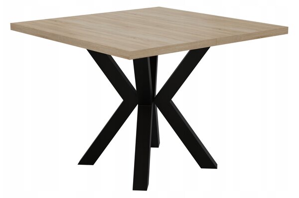STÓŁ ROZKŁADANY NOGA METAL SALON KUCHNIA 110cm+2x50cm