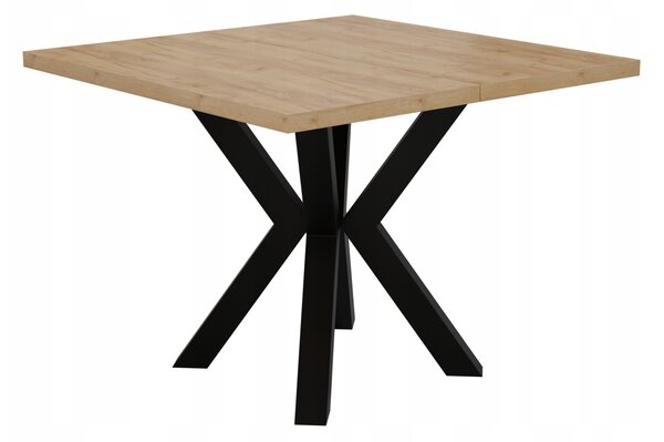 STÓŁ ROZKŁADANY NOGA METAL SALON KUCHNIA 110cm+2x50cm