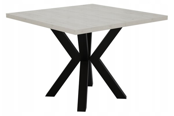 STÓŁ ROZKŁADANY NOGA METAL SALON KUCHNIA 110cm+2x50cm