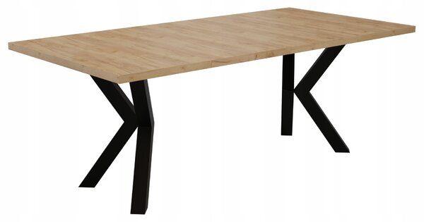 STÓŁ ROZKŁADANY NOGA METAL SALON KUCHNIA 110cm+2x50cm