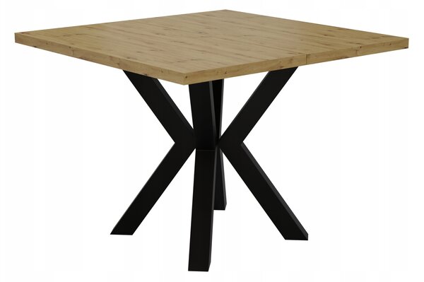 STÓŁ ROZKŁADANY NOGA METAL SALON KUCHNIA 110cm+2x50cm