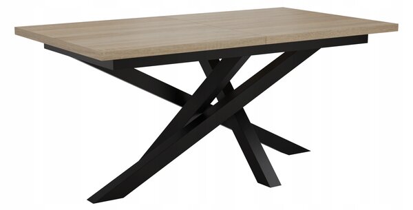 STÓŁ OKRĄGŁY ROZKŁADANY METAL LOFT SALON POKÓJ JADALNIA 180x90+2x40cm