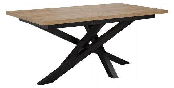 STÓŁ OKRĄGŁY ROZKŁADANY METAL LOFT SALON POKÓJ JADALNIA 180x90+2x40cm