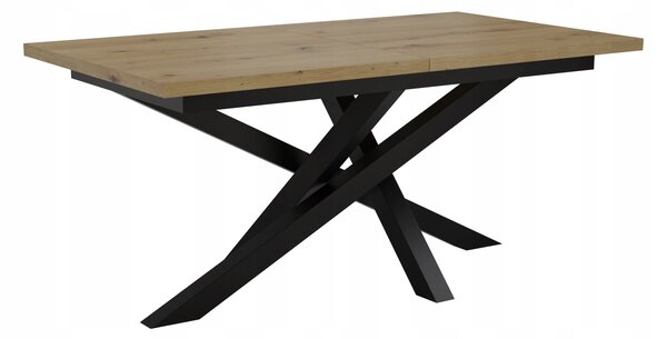 STÓŁ OKRĄGŁY ROZKŁADANY METAL LOFT SALON POKÓJ JADALNIA 180x90+2x40cm