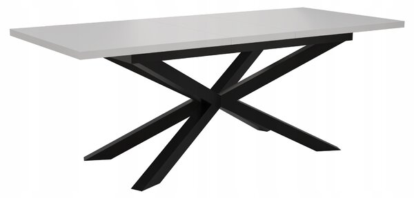 STÓŁ OKRĄGŁY ROZKŁADANY METAL LOFT SALON POKÓJ JADALNIA 140x80+2x40cm