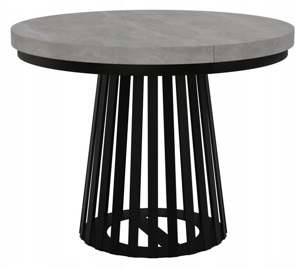STÓŁ OKRĄGŁY ROZKŁADANY NOGA METAL SALON KUCHNIA 110cm+2x50cm