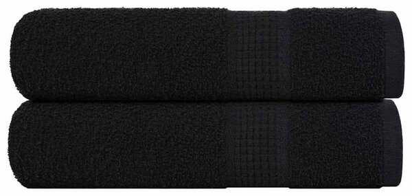 Ręczniki do rąk, frogn, 2 szt., czarne, 50x100 cm, 360 g/m²