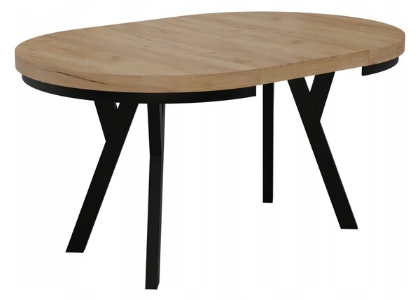 STÓŁ OKRĄGŁY ROZKŁADANY METAL LOFT SALON KUCHNIA POKÓJ 80cm+2x50cm KASZMIR