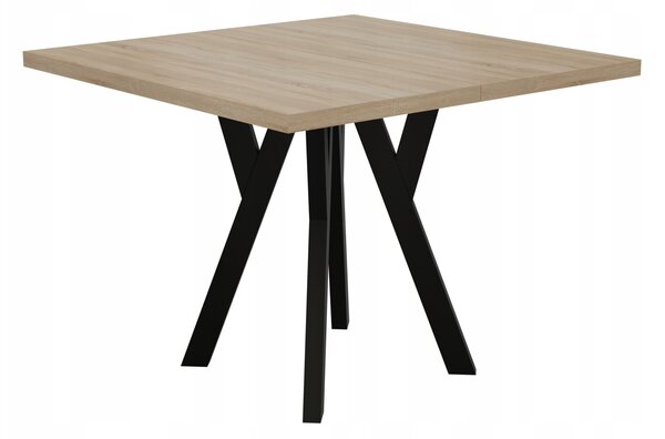 STÓŁ ROZKŁADANY NOGA METAL SALON KUCHNIA 90cm+2x50cm