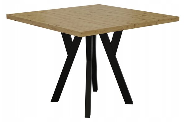 STÓŁ ROZKŁADANY NOGA METAL SALON KUCHNIA 90cm+2x50cm