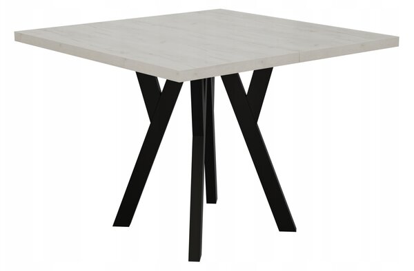 STÓŁ ROZKŁADANY NOGA METAL SALON KUCHNIA 90cm+2x50cm