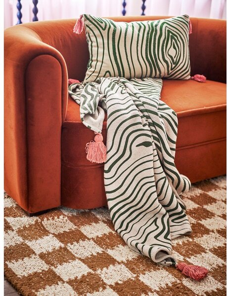 Koc z mieszanki bawełny 130x160 cm Woodsby – Bloomingville